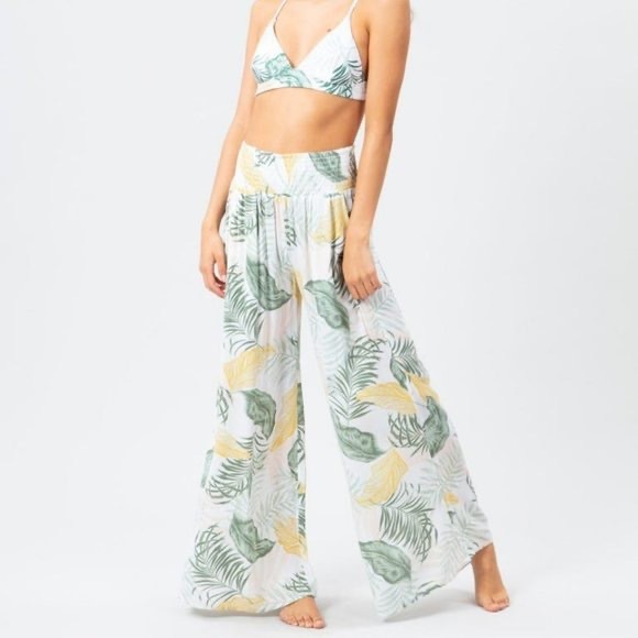 🔆RIP CURL🔆COATAL PLALM BEACH PANTS - Picture 4 of 12